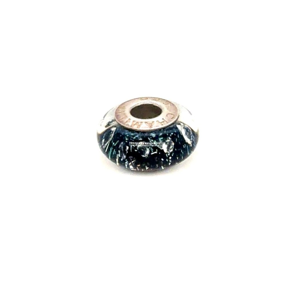 Chamilia Black Bubbles Murano Glass Charm 25$